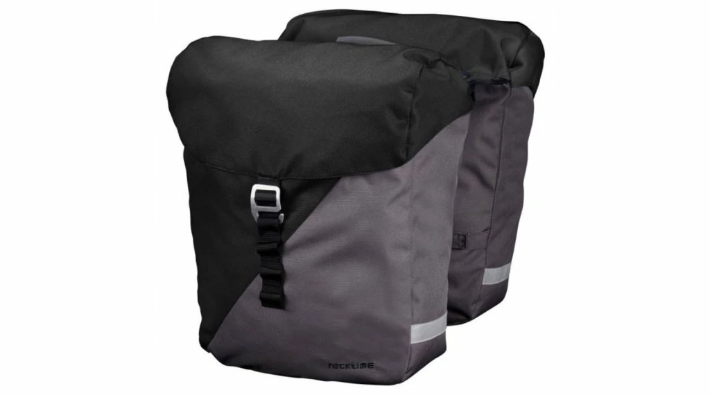 Racktime Vida Snap-it Sacoche Arrière Carbone Black/stone Gris 3 Racktime Vida Snap-it Sacoche Arrière Carbone Black/stone Gris